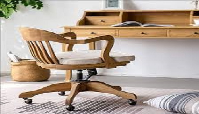 comfortable wooden office chair